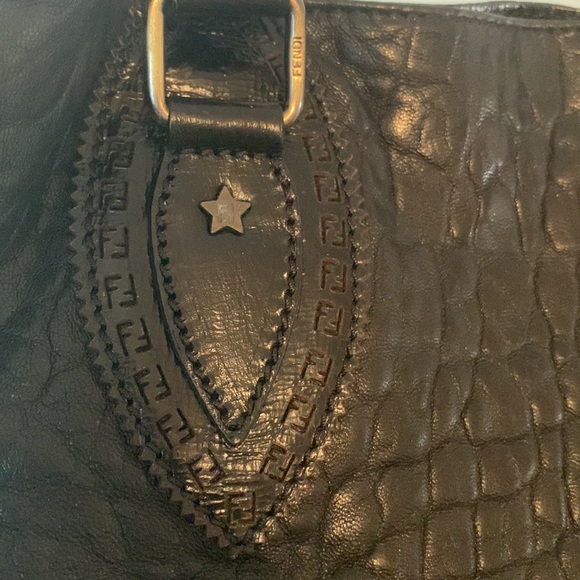 Fendi black leather bag used great condition beautiful leather. - Picture 8 of 16